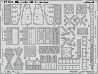 Eduard 72589 Blenheim Mk.I exterior