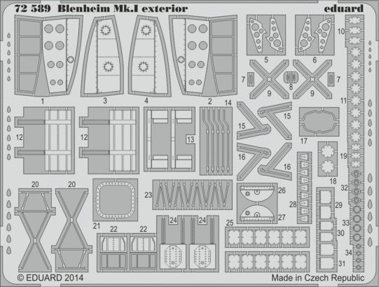 Eduard 72589 Blenheim Mk.I exterior