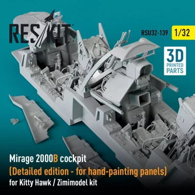 Reskit U32139 Mirage 2000B cockpit Detailed edition (KITTY) 1/32
