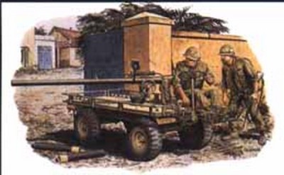 Dragon 3515 M 274 “Mule” w/106 mm R. R. w/crew (Hue City, 1968)