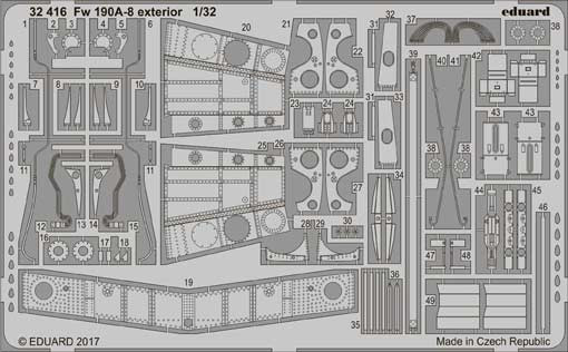 Eduard 32416 Fw 190A-8 exterior 1/32