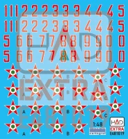 HAD E481019 Decal Hungarian Nat.Insignias&numbers 1951-90 1/48