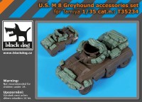 Black Dog BDT35234 U.S. M8 Greyhound armoured car accessories set (designed to be used with Tamiya kits) 1/35