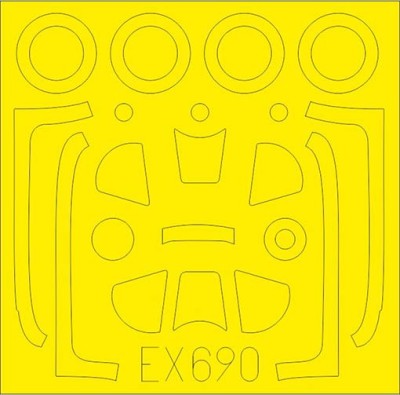 Eduard EX690 Mask 1/48 P-51D-5 TFace (AIRF)