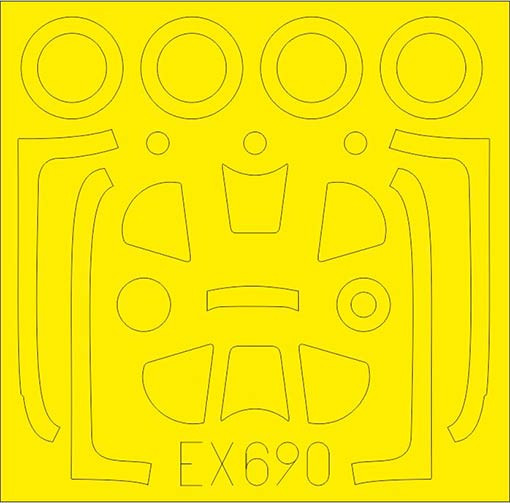 Eduard EX690 Mask 1/48 P-51D-5 TFace (AIRF)