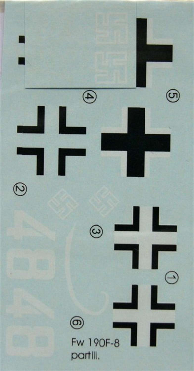 LF Model C4846 Decals Captured Fw 190F Part II. (EDU) 1/48