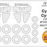 KV Models 72165-1 Су-24 / Су-24М (ZVEZDA #7265, #7267) - двусторонние маски + маски на диски и колеса ZVEZDA RU 1/72