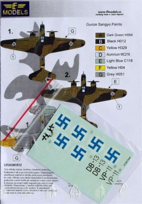 LF Model C72146 Decals Ilyushin DB-3 over Finland (MAQ) 1/72