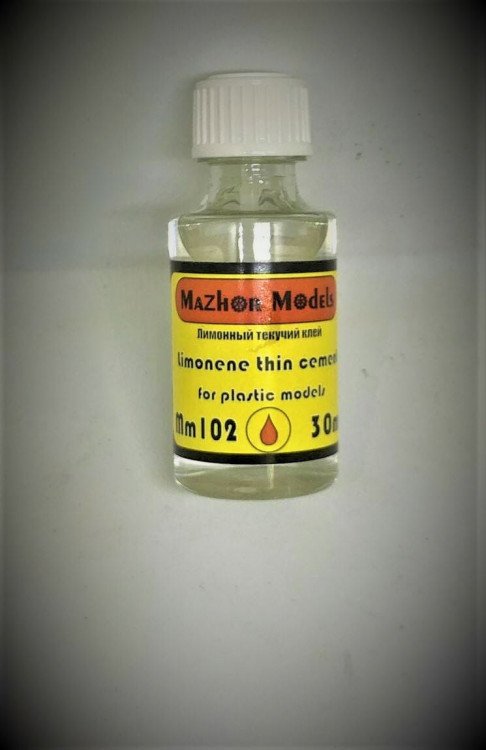Mazhor Models ММ102 Клей для моделей нетоксиный текучий (limonen cement), 30 мл