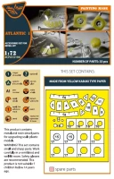 Clear Prop A72194 ATLANTIC 1 painting mask (REV) 1/72