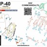 HGW 148599 Seatbelts P-40 (EDU) laser 1/48