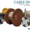 Miniart 49008 Cable Spools (8 pcs.) 1/48