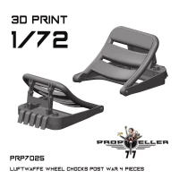 77 Propeller 77PRP-7025 Luftwaffe wheel chocks - post war (4 pcs.) 1/72
