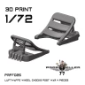 77 Propeller 77PRP-7025 Luftwaffe wheel chocks - post war (4 pcs.) 1/72