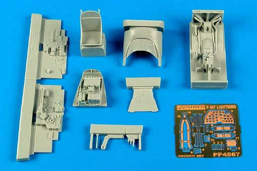 Aires 4567 P-38F Lightning cockpit set 1/48