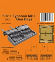 CMK P72015 Typhoon Mk.I Gun Bays (3D-Printed) 1/72