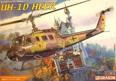 Dragon 3542 Американский вертолёт UH-1D «HEER» ВВС Бундесвера 1/35