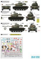 Star Decals 35-C1251 Vietnam 1.M41 Walker Bulldog and M48A3 Patton in South Vietnamese army,ARVN - Army of the Republic of Vietnam 1/35