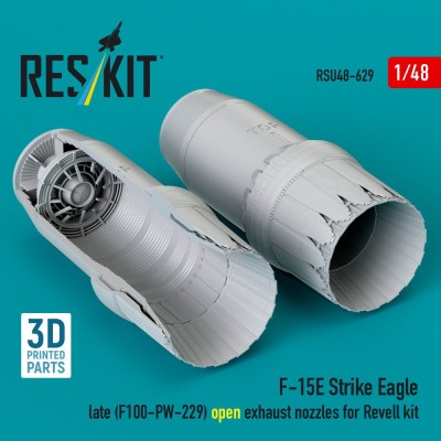 Reskit RSU48-629 F-15E Strike Eagle late open exh.nozzles (RE) 1/48