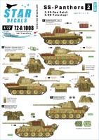 Star Decals 72-A1008 SS-Panthers #2. 2.SS-Das Reich and 3.SS-Totenkopf 1/72