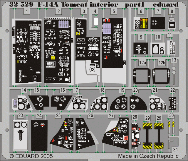 Eduard 32529 F-14A interior TAM