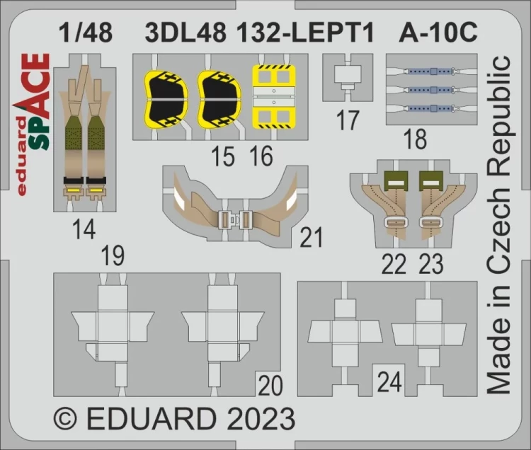 Eduard 3DL48132 A-10C SPACE (ACAD) 1/48