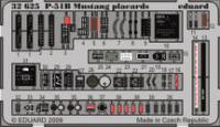 Eduard 32625 P-51B placards S.A. TRU