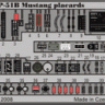 Eduard 32625 P-51B placards S.A. TRU