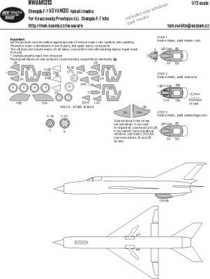 New Ware NWA-M1313 Mask Chengdu F-7 ADVANCED (KPM) 1/72