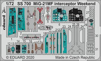Eduard SS700 1/72 MiG-21MF interceptor Weekend (EDU)