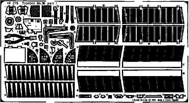 Eduard 48275 Typhoon Mk.Ib Door Canopy HAS