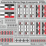 Eduard 53257 SET 1/700 Kaiserlische Marine flags&pennants STEEL
