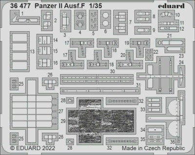 Eduard 36477 SET Panzer II Ausf.F (ACAD) 1/35