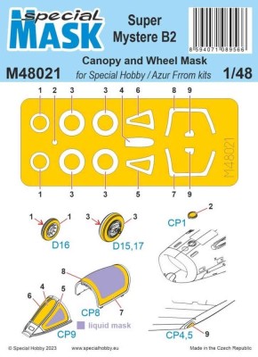 Special Hobby M48021 Mask for Super Mystere B2 (SP.HOBBY/FRROM) 1/48