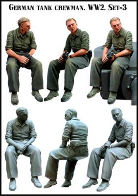 Evolution Miniatures 35072 German tank crewman . WW2 . Set-3