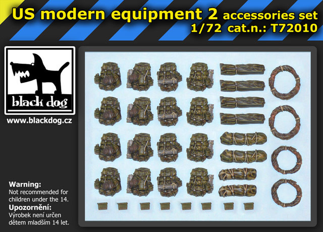 BlackDog T72010 US modern equipment 2 accessories set 1/72