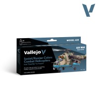 Valejio VAL-71601 Набор красок model color set, цвета советских/российских военных вертолетов после второй мировой войны(8 флаконов по 17 мл.)