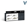 Valejio VAL-71601 Набор красок model color set, цвета советских/российских военных вертолетов после второй мировой войны(8 флаконов по 17 мл.)