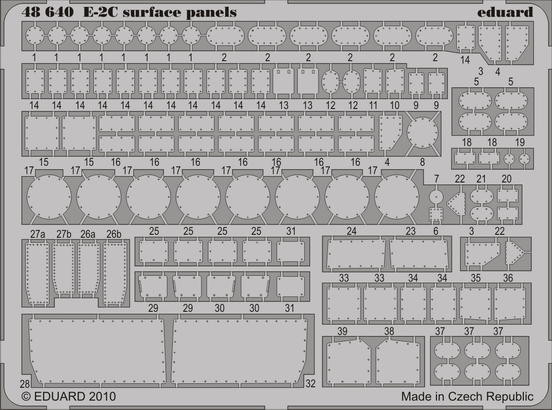 Eduard 48640 E-2C surface panels KIN