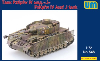UniModel UMM-72548 Tank Panzer IV Ausf J 1/72
