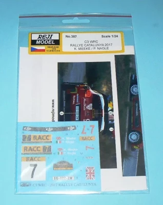 Reji Model 387 Citroen C3 WRC Rallye Catalunya 2017 1/24