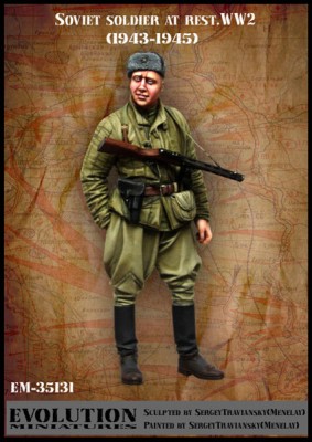 Evolution Miniatures 35131 Soviet soldier at rest, 1943-45, 1/35