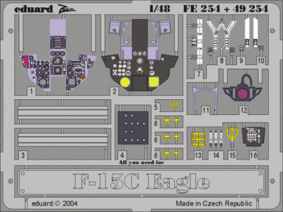 Eduard 49254 F-15C interior ACA