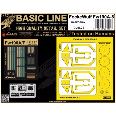 HGW 132843 Focke-Wulf Fw190A-8 (HAS) BASIC LINE 1/32