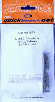 QuickBoost QB48848 L-39C Albatros wing pylons (TRUMP) 1/48