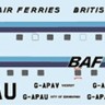 F-rsin Plastic FRP4106 Bristol Superfreighter Mk.32 - BAF (blue) British Air Ferries G-APAU and G-APAV 1/144