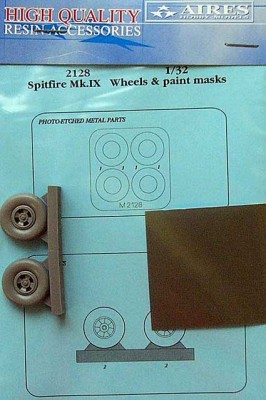 Aires 2128 Spitfire Mk. IX wheels &amp; paint masks 1/32