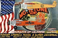 Kora Model PK72192 Fokker America Model 8 Super Univ. (US Firms) 1/72