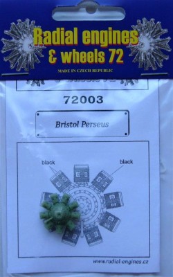 Radial Engines &amp; Wheels REW-72003 1/72 Bristol Perseus (Radial Engine)
