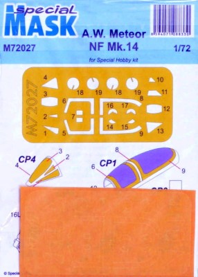 Special Hobby M72027 Mask for A.W. Meteor NF Mk.14 (SP.HOBBY) 1/72